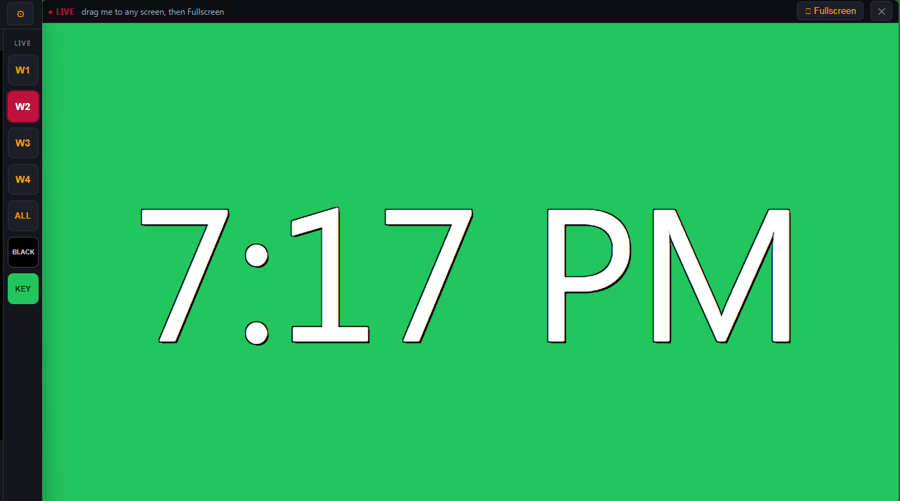 Live time of day